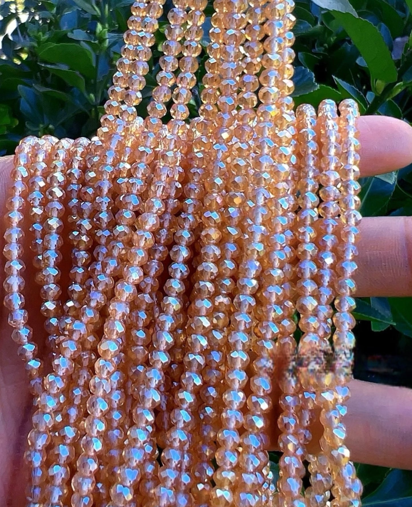 Golden Glow Waist Beads – Handmade in Ghana (€11 per strand)