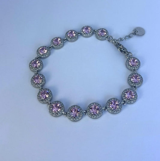 Golden Halo Tennis Bracelet - everyday jewelry