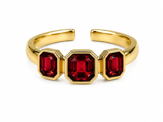 Anello Triple Gem