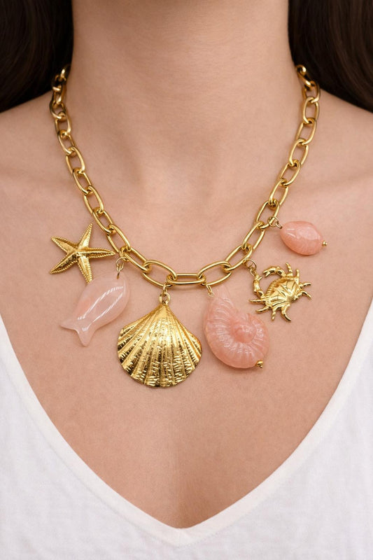 Oceana Charm Necklace - Waterproof Stainless Steel