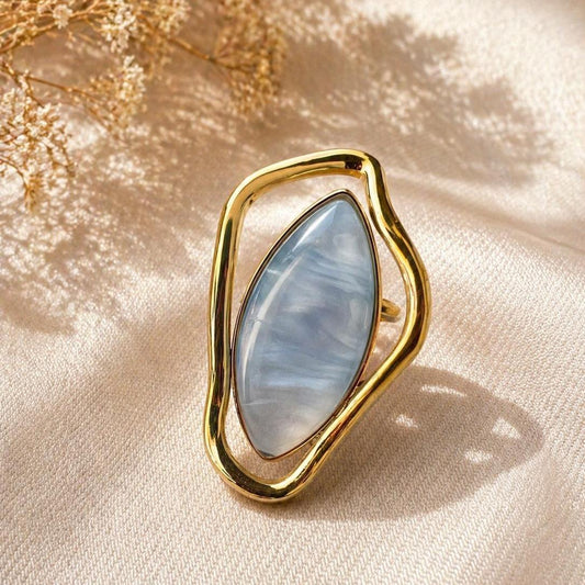 Aurora  Stone Ring - tarnish resistant