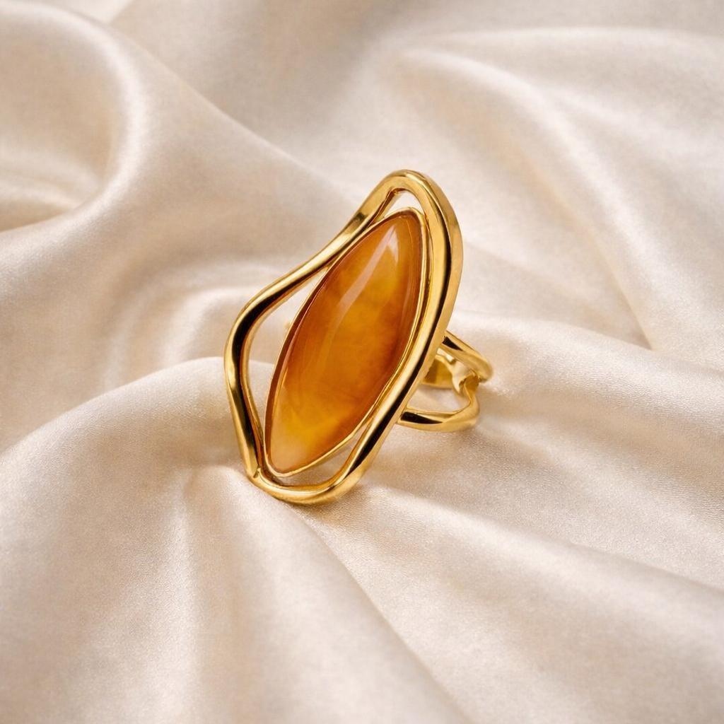 Aurora  Stone Ring - tarnish resistant