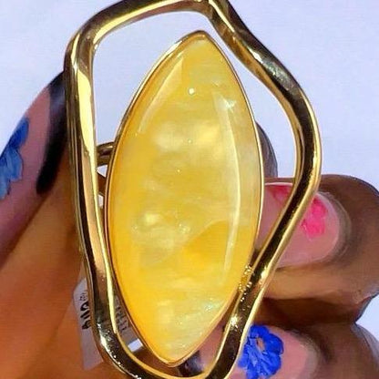 Aurora  Stone Ring - tarnish resistant