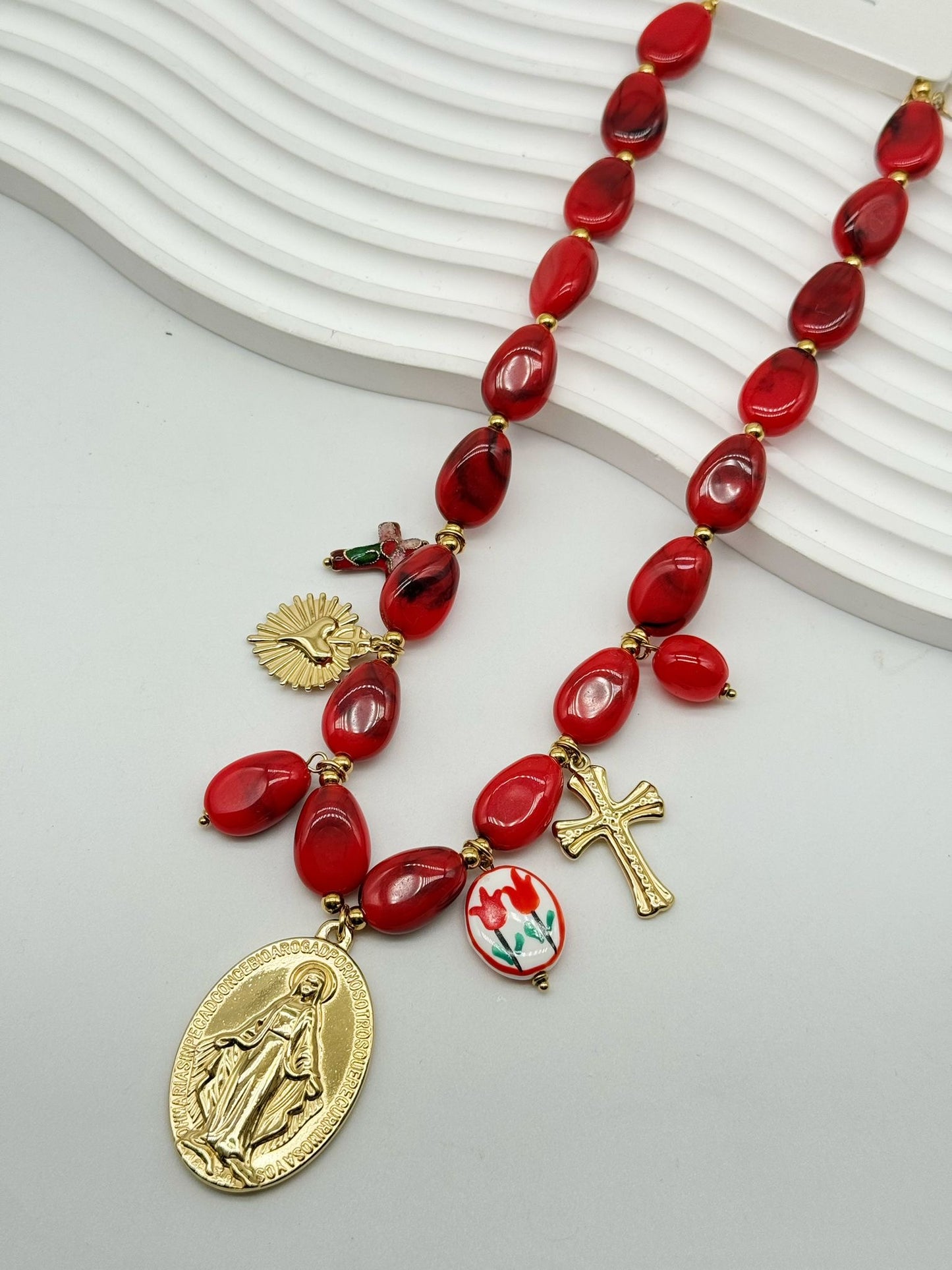 Santina Charm Necklace - Waterproof Stainless Steel
