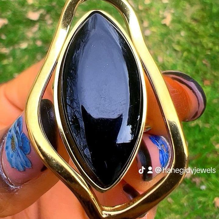 Aurora  Stone Ring - tarnish resistant