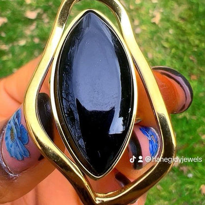 Aurora  Stone Ring - tarnish resistant