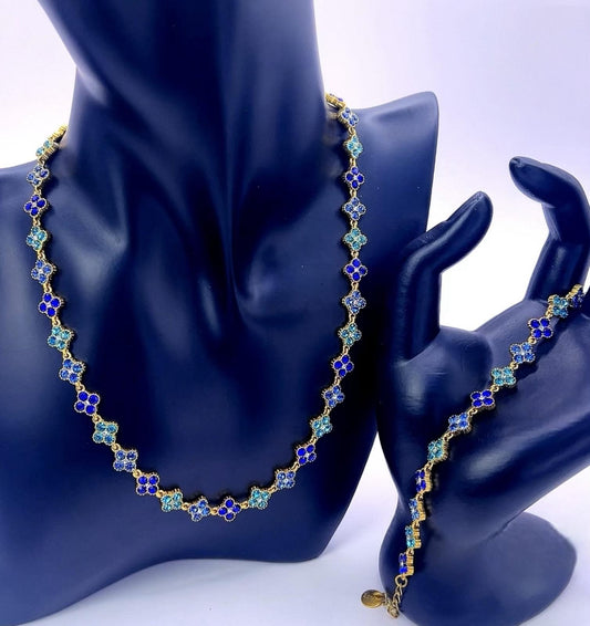 Floral Elegance Set – Necklace & Bracelet