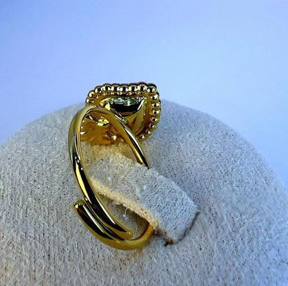 Golden Sacred Heart Ring - everyday jewelry