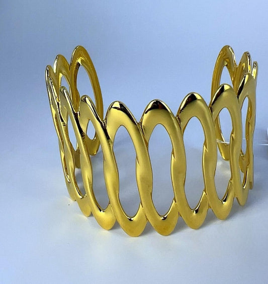 Golden Wave Cuff - everyday jewelry