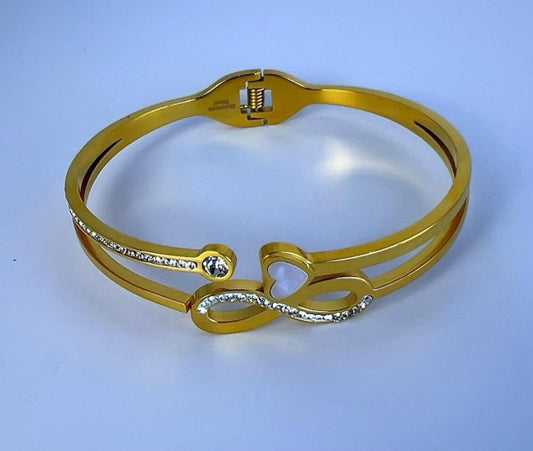 Infinity Love Bangle - waterproof