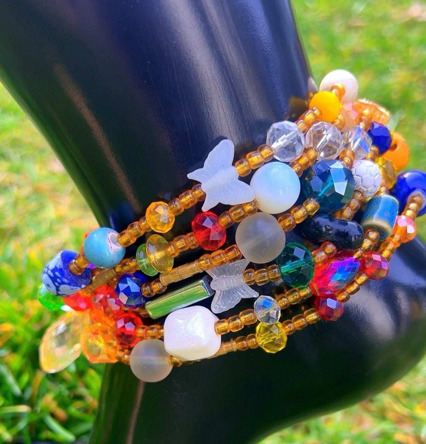 Sunset Glow Anklet - waterproof