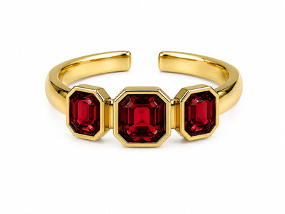 Anello Triple Gem