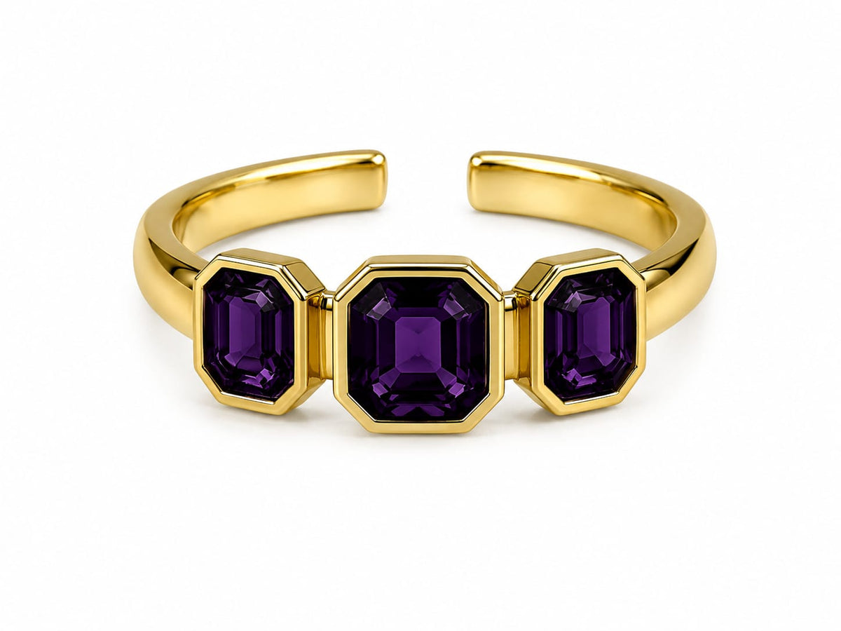 Anello Triple Gem