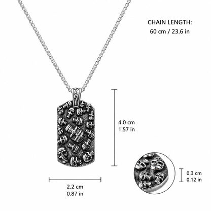 (Uomo) Collana Teschi Noir