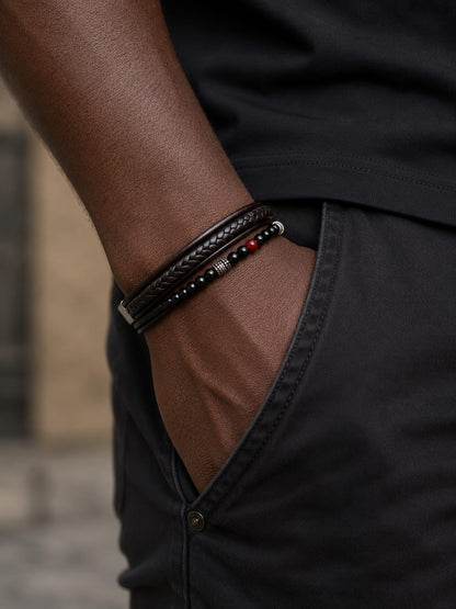 (Uomo) Bracciale Shadow Line