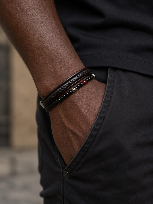 (Uomo) Bracciale Shadow Line