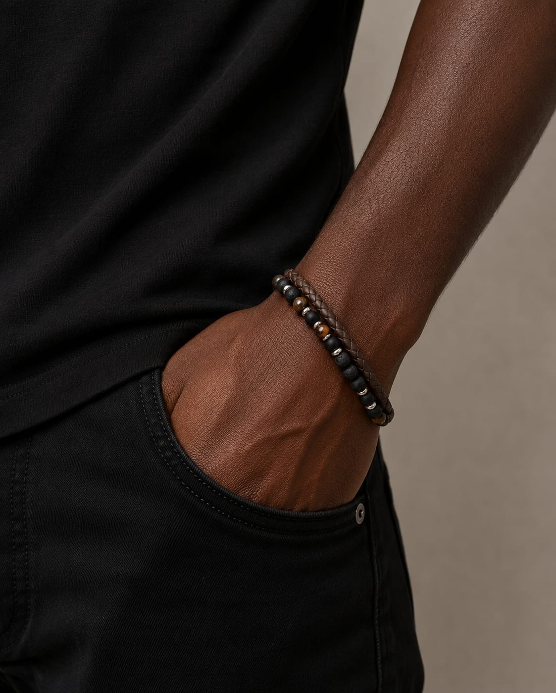 (Uomo) Bracciale Shadow Line
