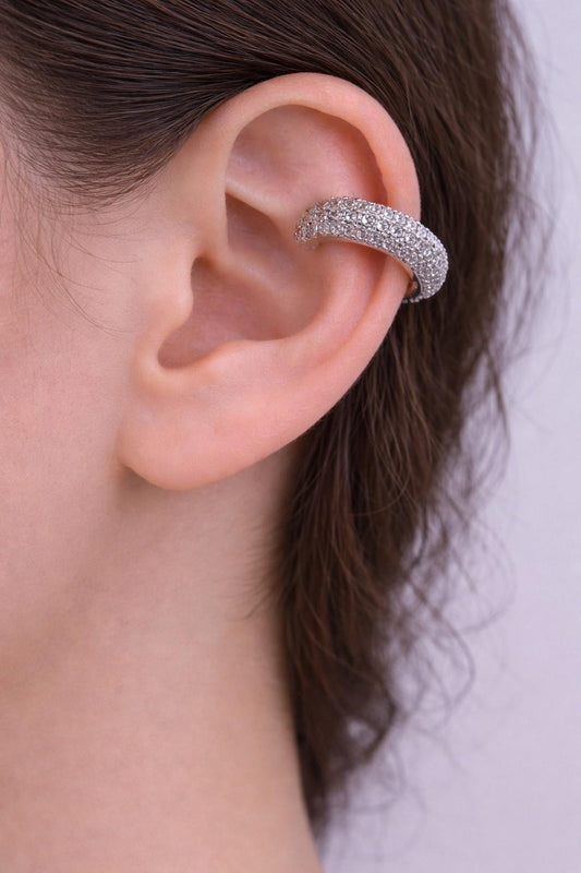 Luxe Pavé Ear Cuff - waterproof