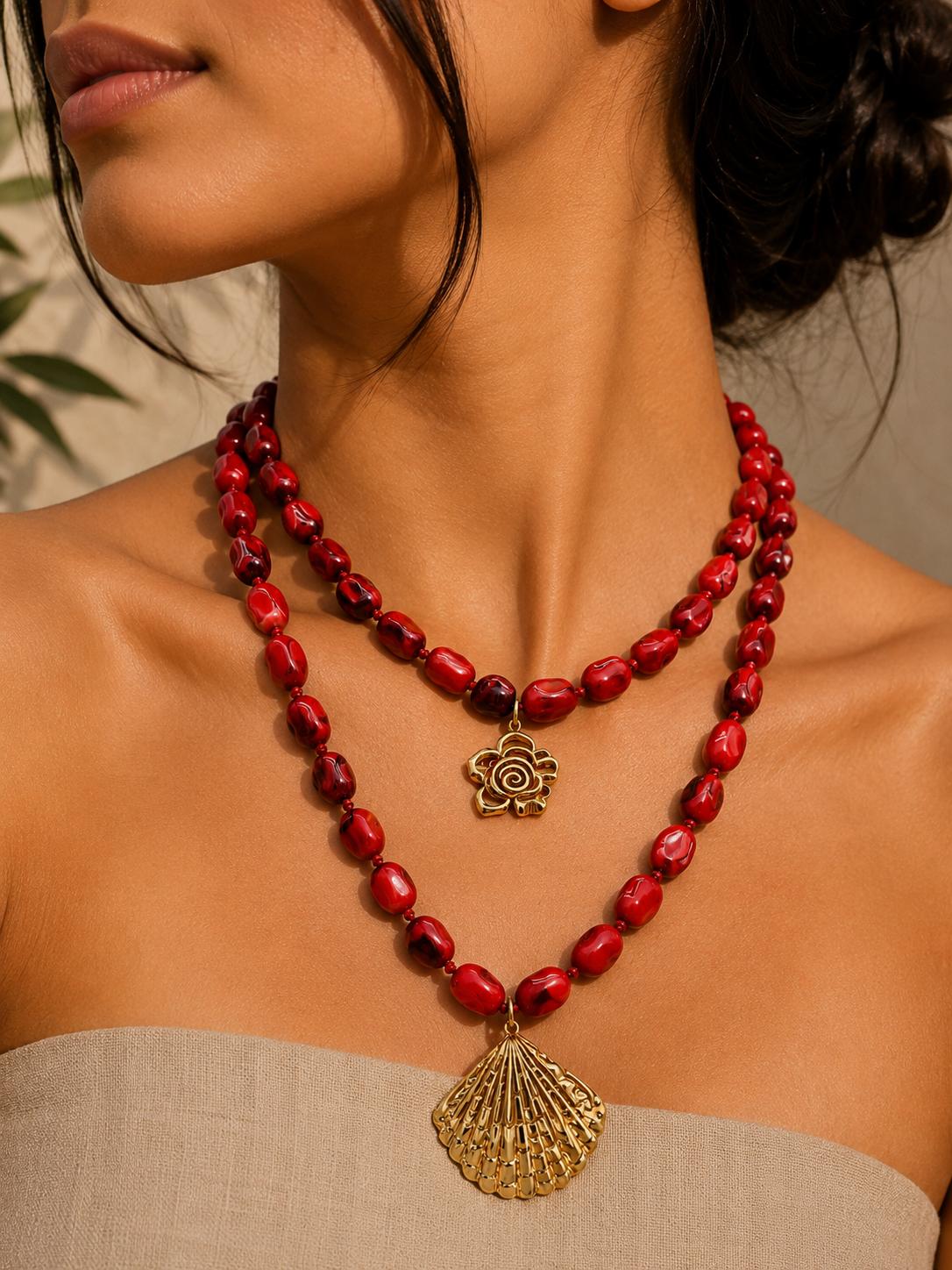 Collana Conchiglia Lunghezza 65cm