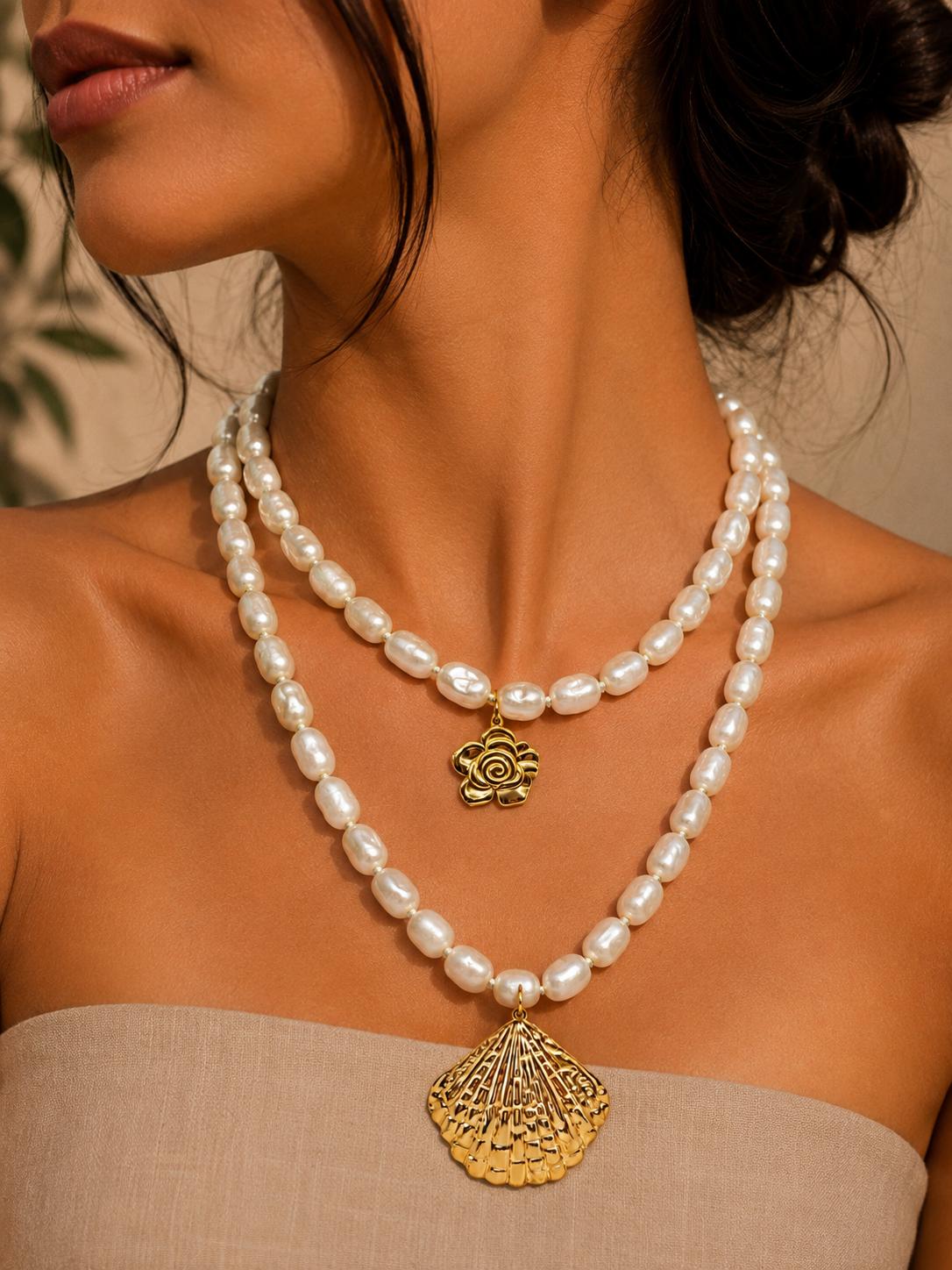 Collana Conchiglia Lunghezza 65cm
