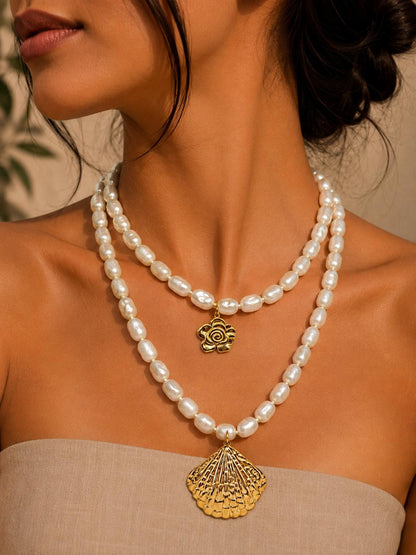 Collana Conchiglia Lunghezza 65cm