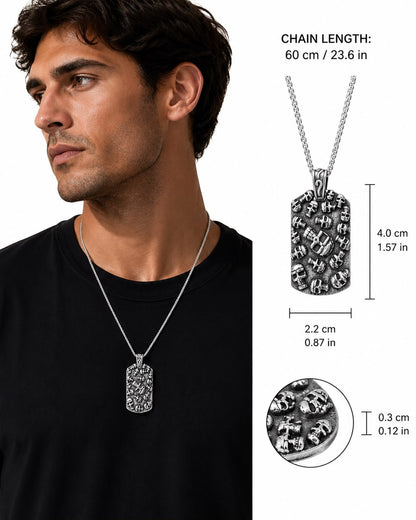 (Uomo) Collana Teschi Noir