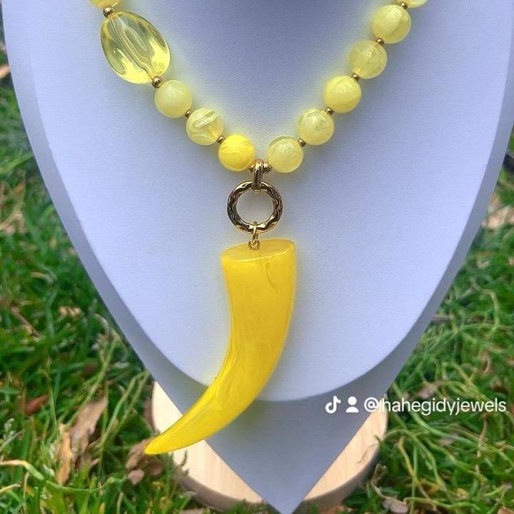 Fortuna Horn Necklace (54 cm long) -  Waterproof Stainless Steel