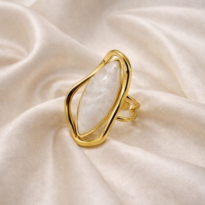 Aurora  Stone Ring - tarnish resistant