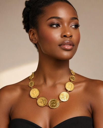 Imperial Coin Necklace - waterproof
